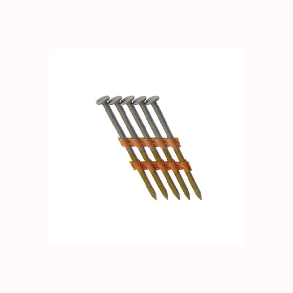 Collated Framing Nail, Steel, Galvanized Finish, 21 Degrees